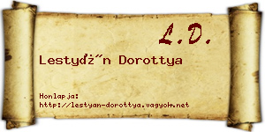 Lestyán Dorottya névjegykártya